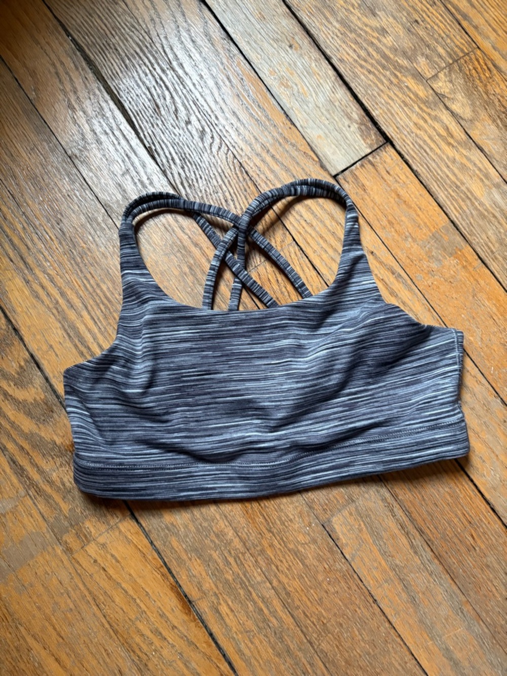 Athleta Girl Gray Heather Crossback Sports Bra